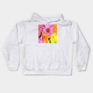 Gerber Daisy Floral Pattern Kids Hoodie